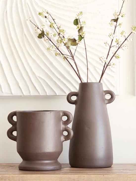 Samta Barbara Design Studio Other - Set/2 Brown Vases by Santa Barbara Design Studio, NEW! 🤎🤎